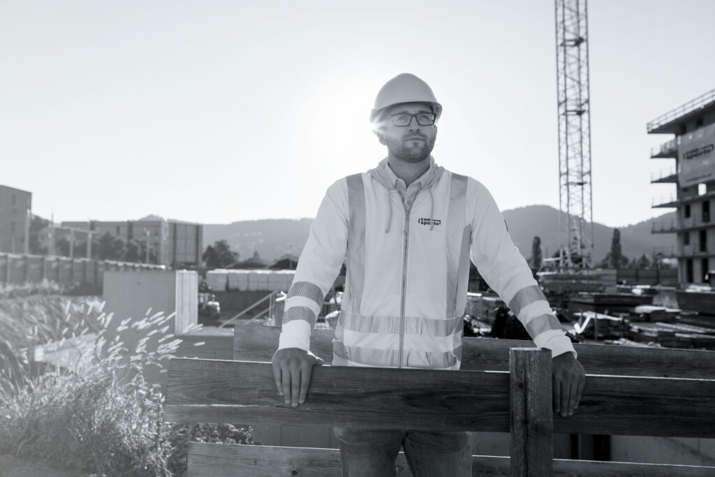 Bernd Rumpf auf Baustelle Reininghaus